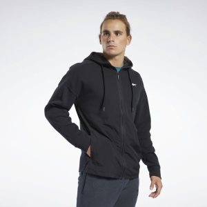 Reebok Training Supply Kapuzenpullover Herren - Schwarz - DE 064-KMT